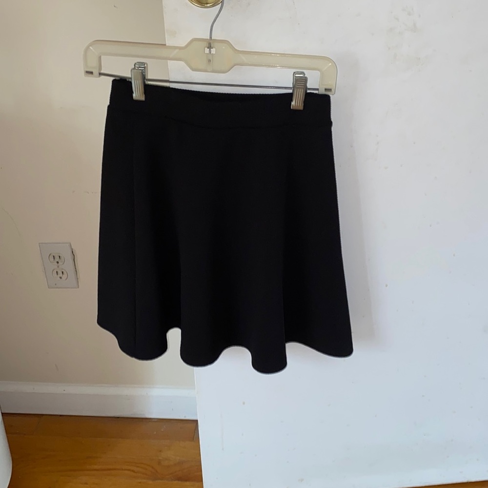 Black mini skirt